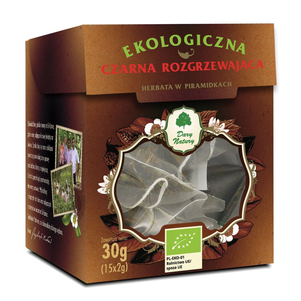 Černý čaj zahřívá BIO pyramidy (15 x 2 g) - DARY PŘÍRODY