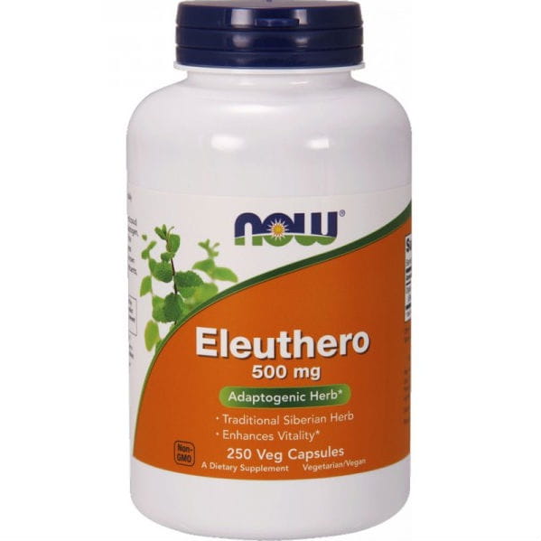 Eleutherococcus Stachelwurzel Eleuthero 500mg 250 kapsler NOW FOODS