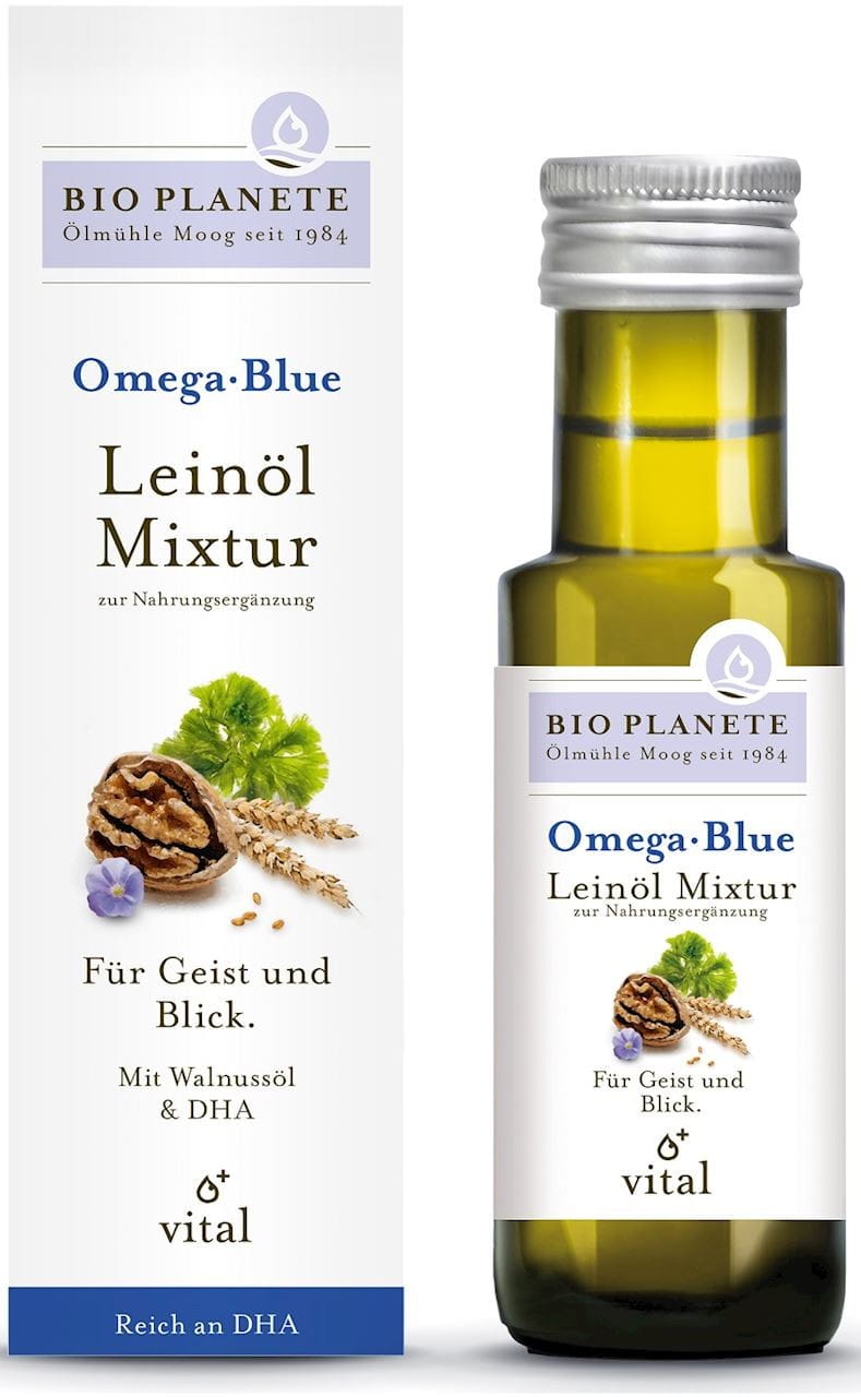 Omega Blue - Miscela con olio di lino (noce e alga) BIO 100 ml - BIO PLANÈTE