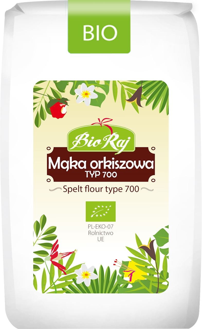 Vitt dinkelmjöl typ 700 BIO 500 g - BIO RAJ