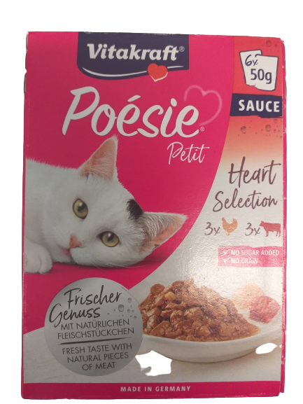 POESIE PETIT Herzen 6x50g - VITAKRAFT