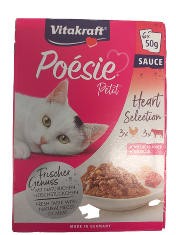 POESIE PETIT Herzen 6x50g - VITAKRAFT