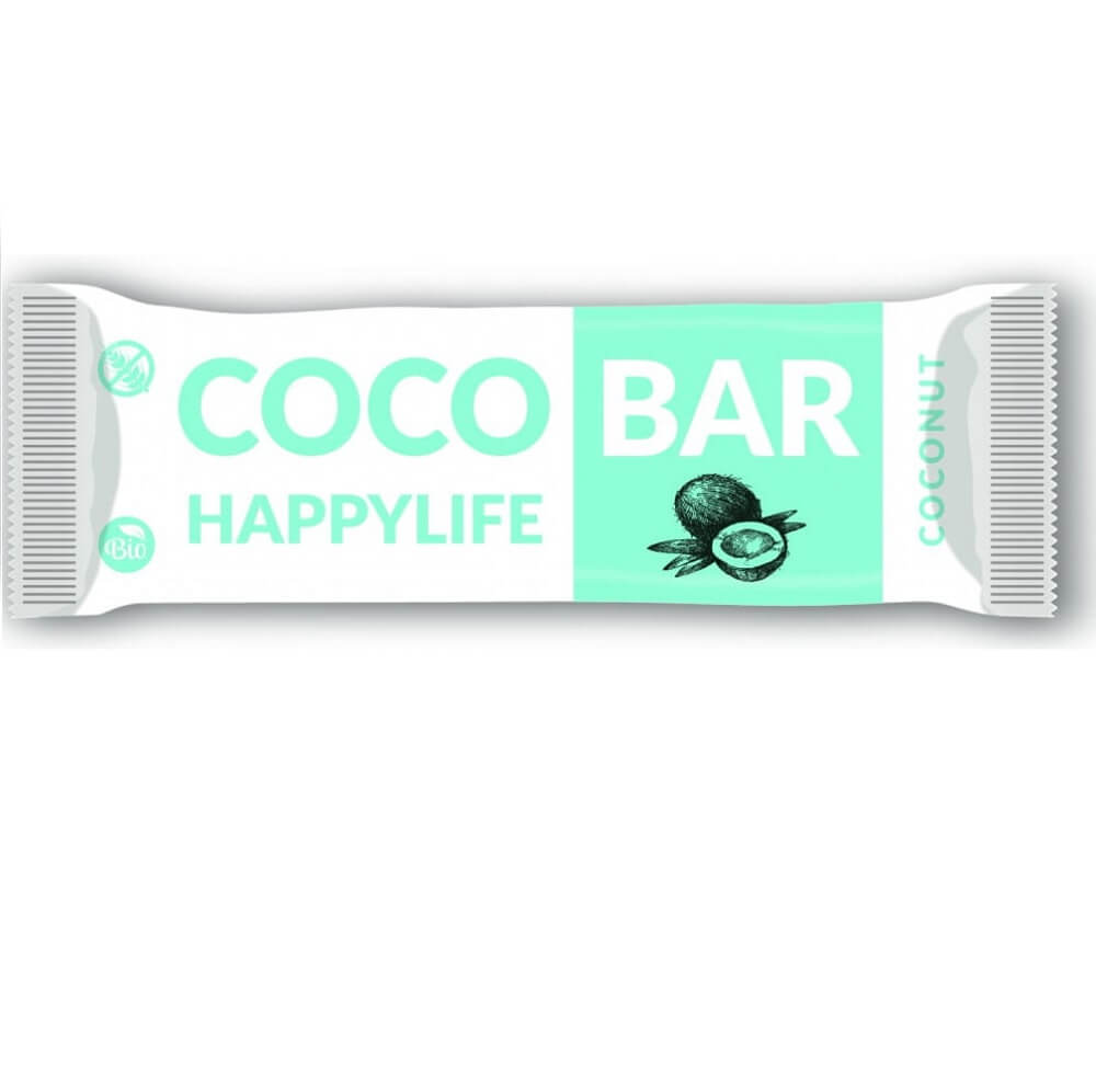 Barretta di cococco senza glutine BIO 40 g HAPPYLIFE