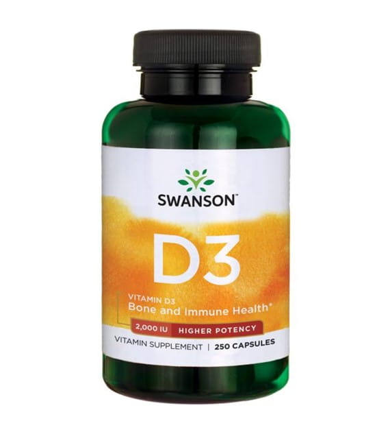 Vitamine D - 3 2000 IE Vitamine D3 250 Capsules van SWANSON