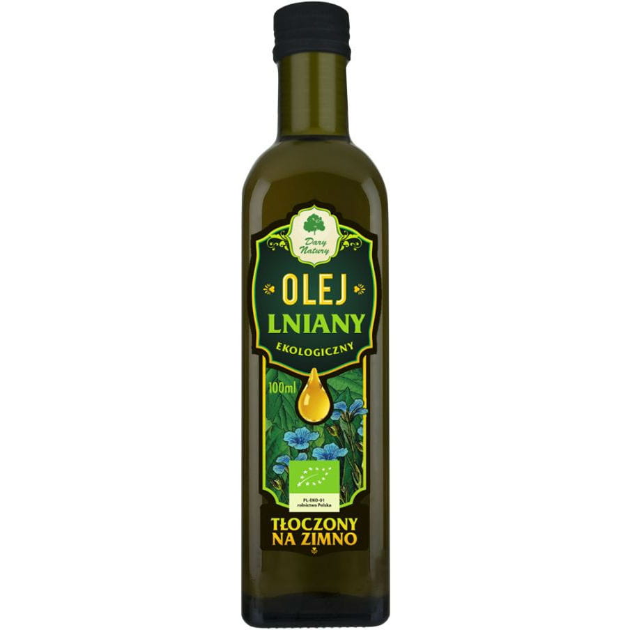 Natives nerafinovaný lněný olej, za studena lisovaný BIO 100 ml - DARY NATURY