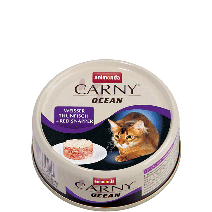 Carny Ocean Dose mit weißem Thunfisch und Red Snapper 80g - ANIMONDA