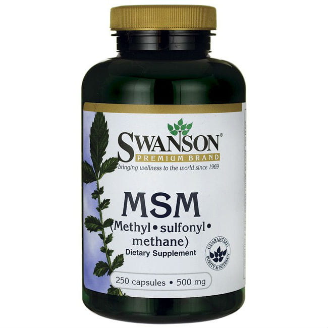MSM organiskt svavel 500 mg 250 kapslar från SWANSON