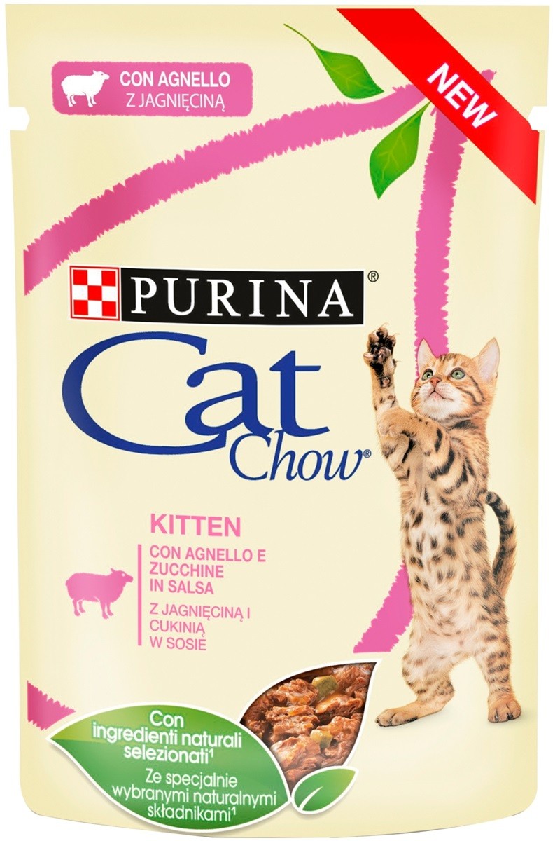 CAT CHOW KITTEN Lamm und Zucchini in Sauce 85g - PURINA