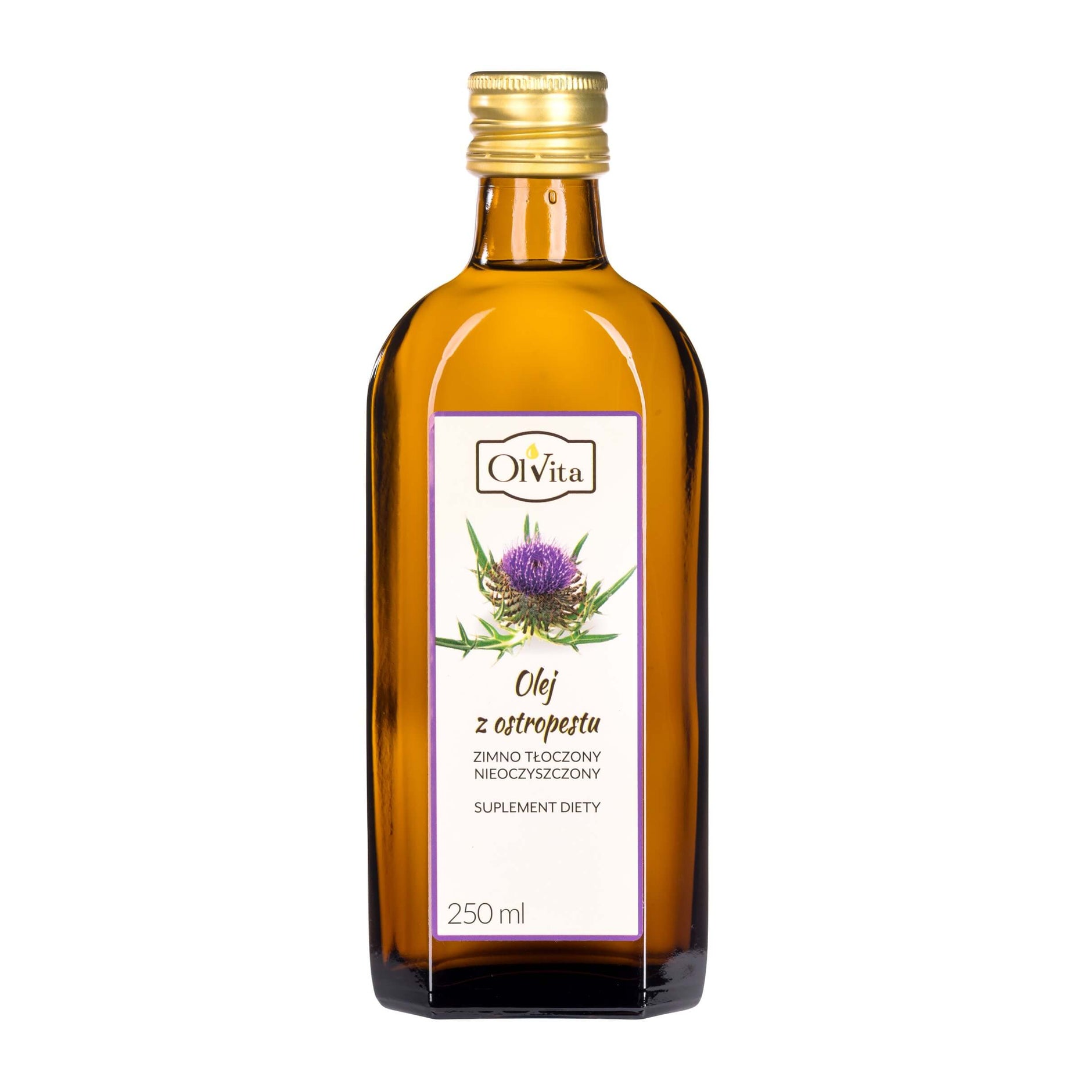 Mariatistelolie, koldpresset og rå 250ml OLVITA