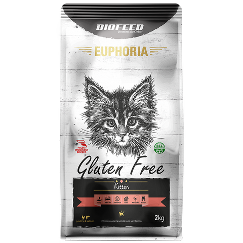 EUPHORIA Kitten Grain Free für Kätzchen mit Huhn und Süßkartoffel 2kg - BIOFEED