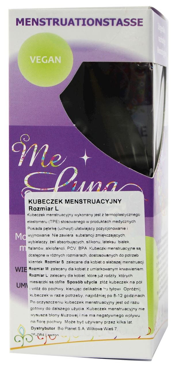 ถ้วยประจำเดือนขนาดใหญ่สีดำ - ME LUNA
