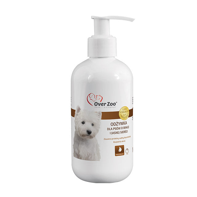 Conditioner für Hunde mit weißem und hellem Haar 240ml - OVERZOO