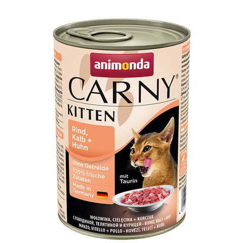 Carny Kitten Dose mit Rind, Kalb und Huhn 400g - ANIMONDA