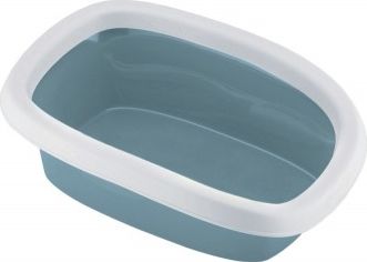 Katzentoilette SPRINT 10, weiß und blau 31x43x14cm [86128] - STEFANPLAST