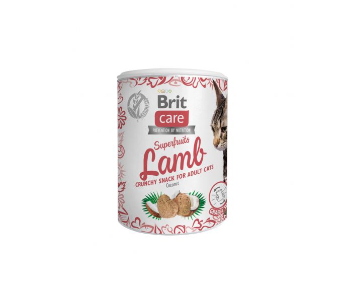 CARE CAT SNACK SUPERFRUITS LAMM 100g - BRIT