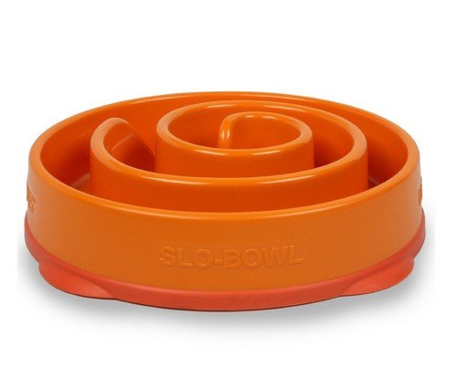 MINI/MEDIUM Kunststoff-Slow-Food-Schüssel orange [51004] - FUN FEEDER