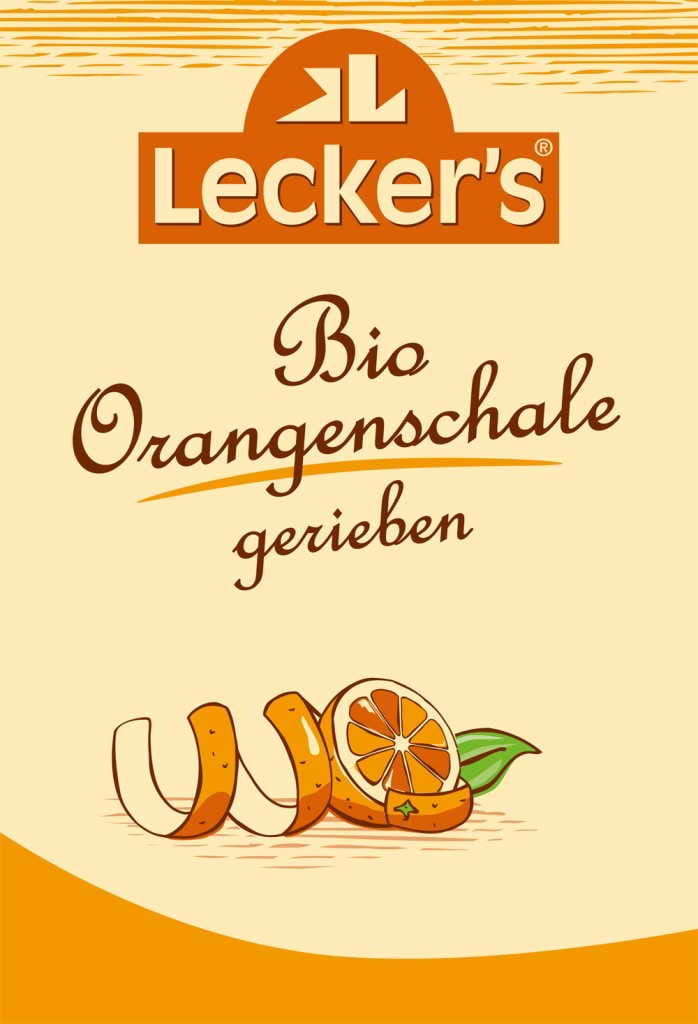 Orangenschale gerieben BIO 15 g LECKER'S