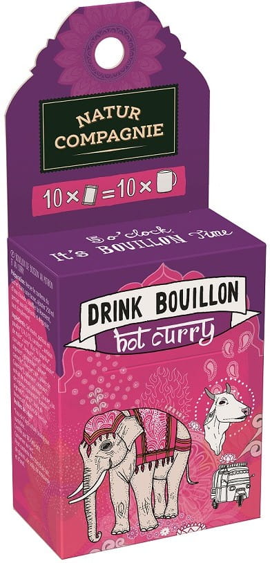 BIO Sup Kari dalam Beg Minum (10 x 5 g) - NATUR COMPAGNIE
