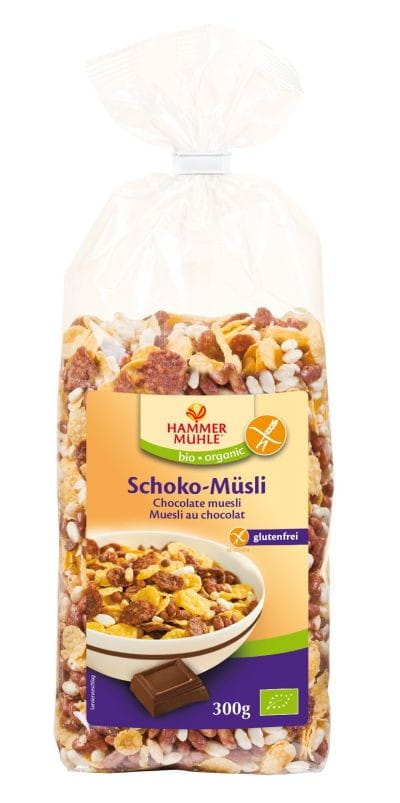 Ngũ cốc sô cô la không chứa gluten hữu cơ 300 g HAMMERMUHLE