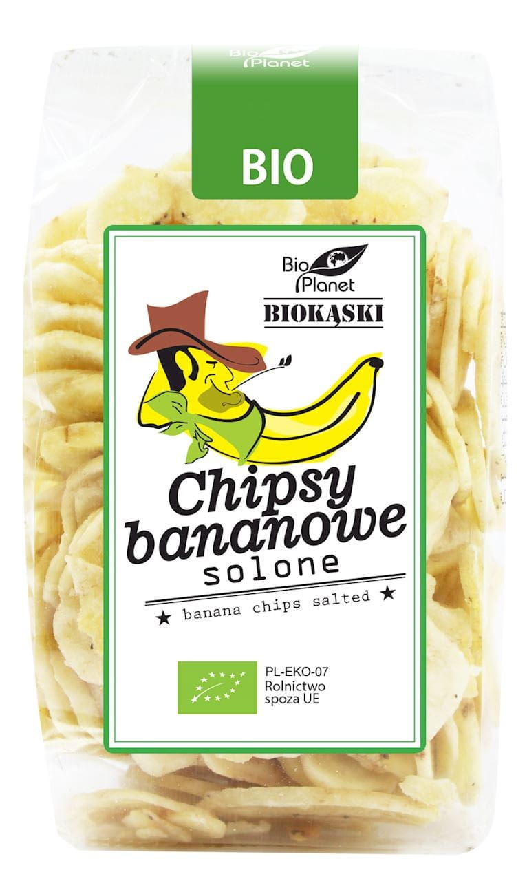 Chips de banana salgada orgânica 150 g - BIO PLANET