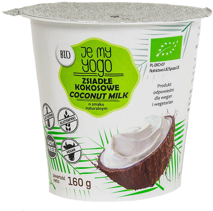 มะพร้าวข้นปลอดกลูเตน อินทรีย์ 160 กรัม - YOGO