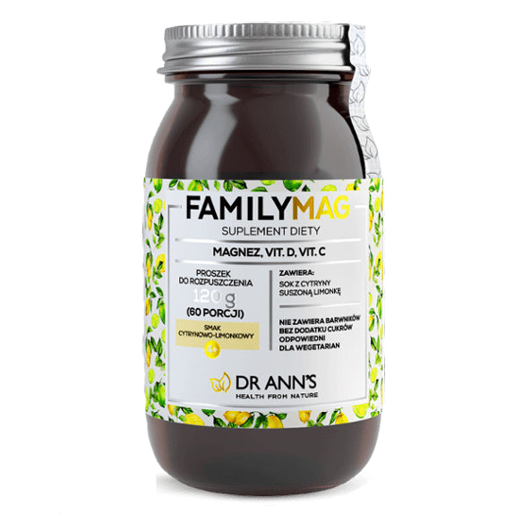 Magnesio Vitamina D Vitamina C Familymag 120 g DR ANN'S