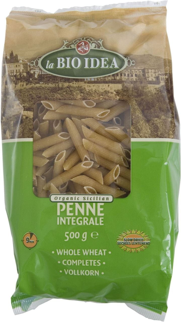 Penne (whole grain semolina) ORGANIC 500 g - LA BIO IDEA