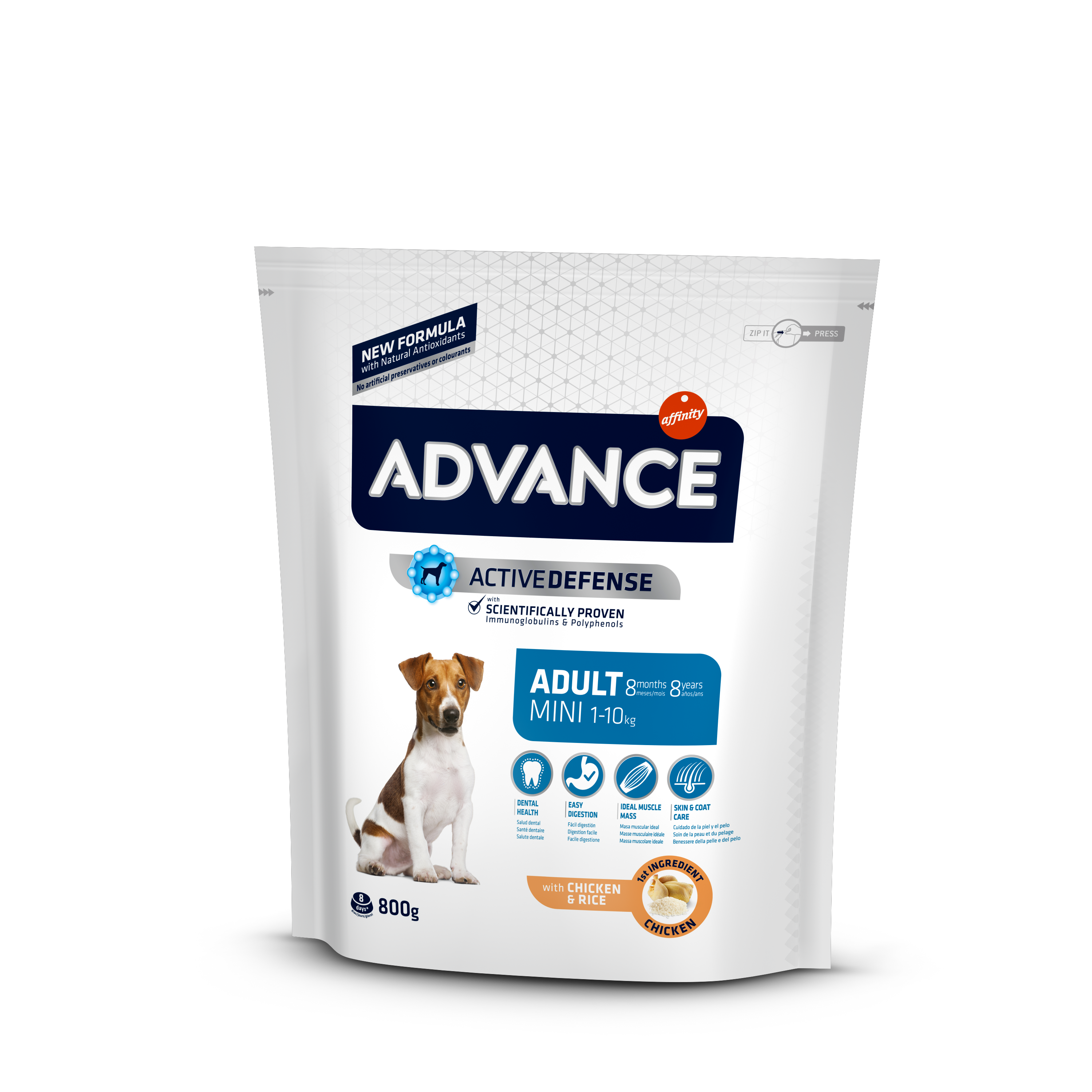 Mini Adult - Trockenfutter für Hunde kleiner Rassen 800g [502110] - ADVANCE