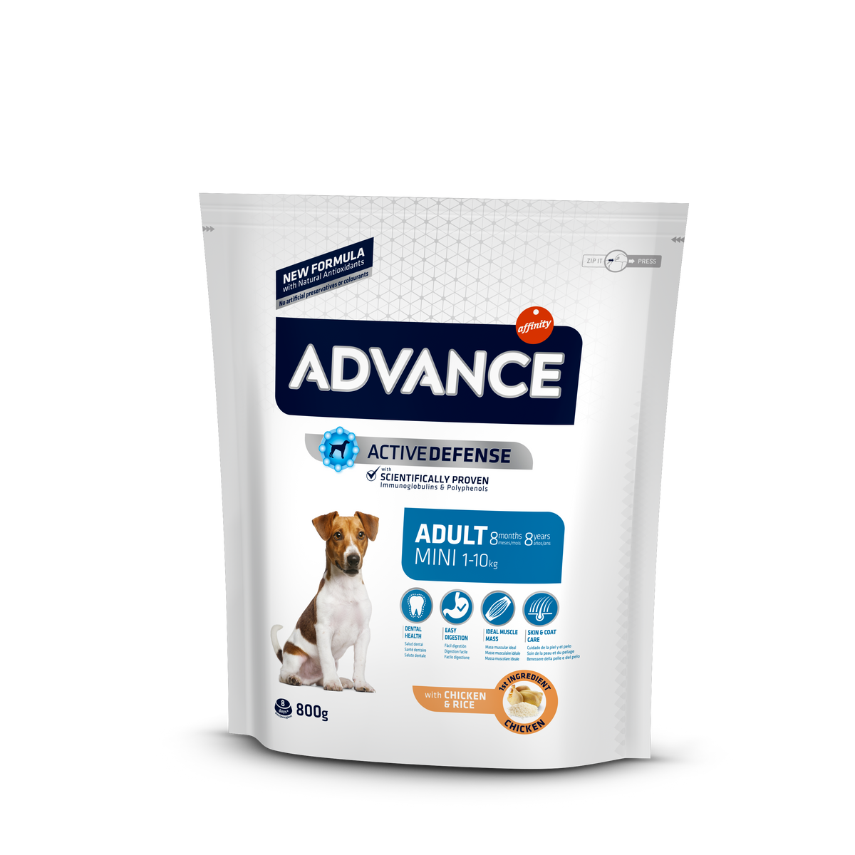 Mini Adult - Trockenfutter für Hunde kleiner Rassen 800g [502110] - ADVANCE