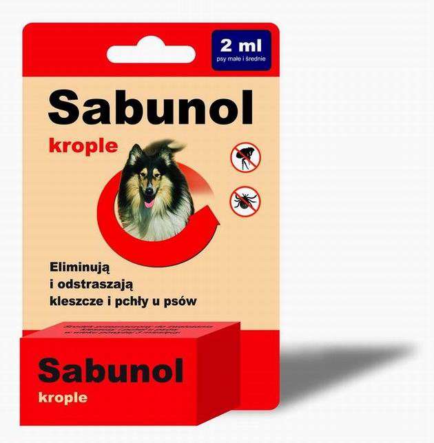 Tropfen gegen Flöhe und Zecken für Hunde 2 ml - SABUNOL