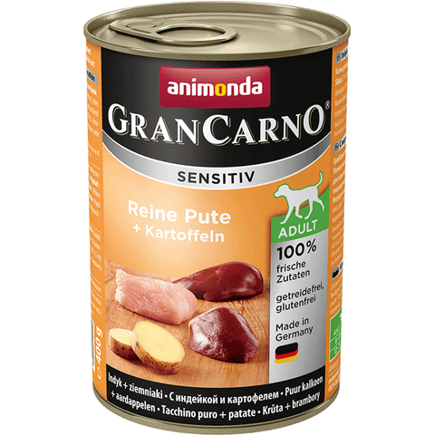 GranCarno Sensitive Adult reine Putenkartoffeln in Dosen 400 g - ANIMONDA