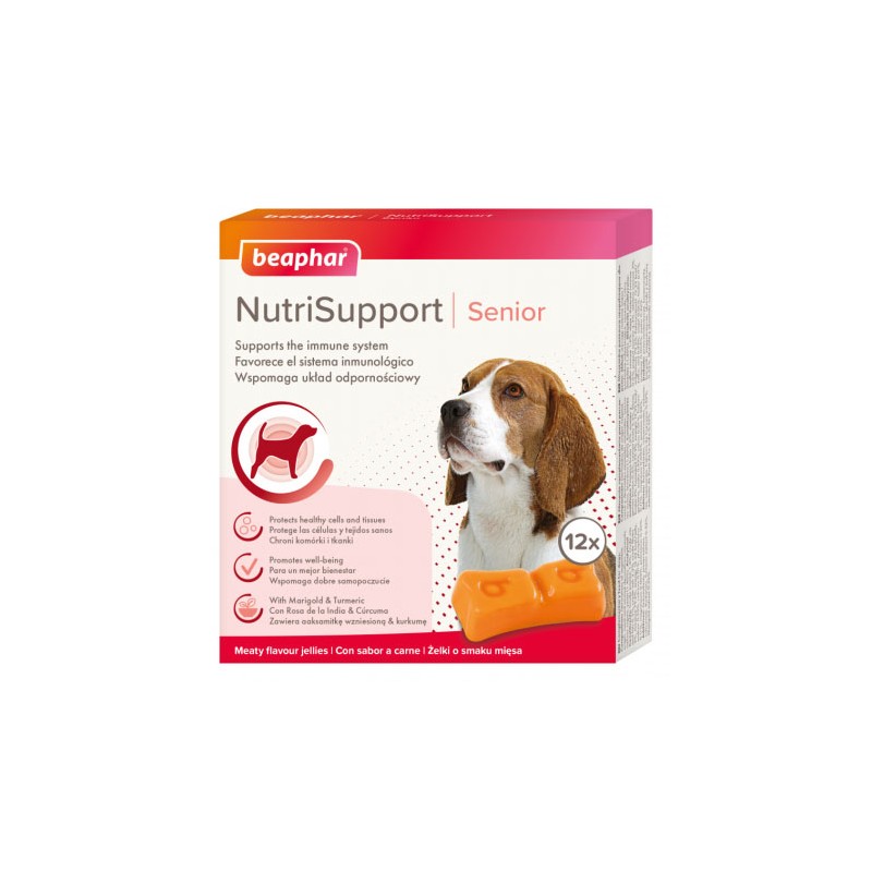 NUTRISUPPORT SENIOR 12 Stk. - Gummibärchen für ältere Hunde - BEAPHAR