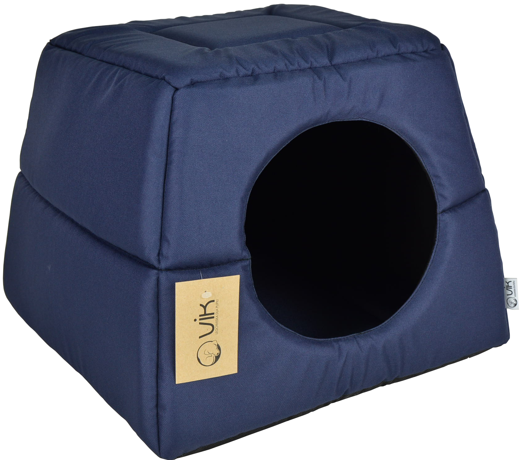 HAUSBETT 2in1 Nr. 1 40x40x30 Marineblau - VIK