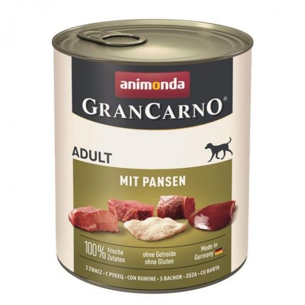 GranCarno Original Adult Schweinefleischkonserven mit Kutteln 800g - ANIMONDA