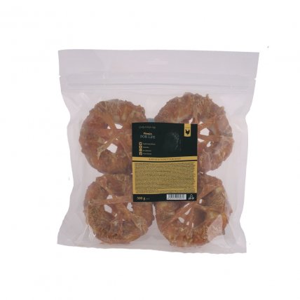 FFL Hundeleckerli Rohhaut Donut 500g - FITMIN