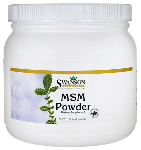 MSM organisches Schwefelpulver 500 mg 454 g SWANSON