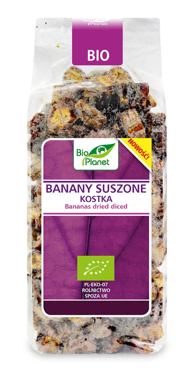 Cubos de banana seca BIO 400 g - BIO PLANET