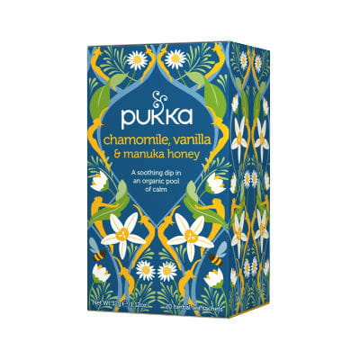 Kamille-Vanille- & Manuka-Honig-Tee BIO 20 PUKKA-Beutel