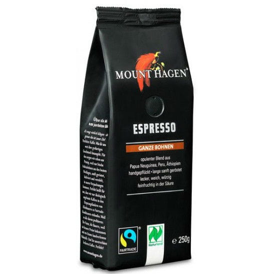Espressová zrna fair trade BIO 250 g - MOUNT HAGEN