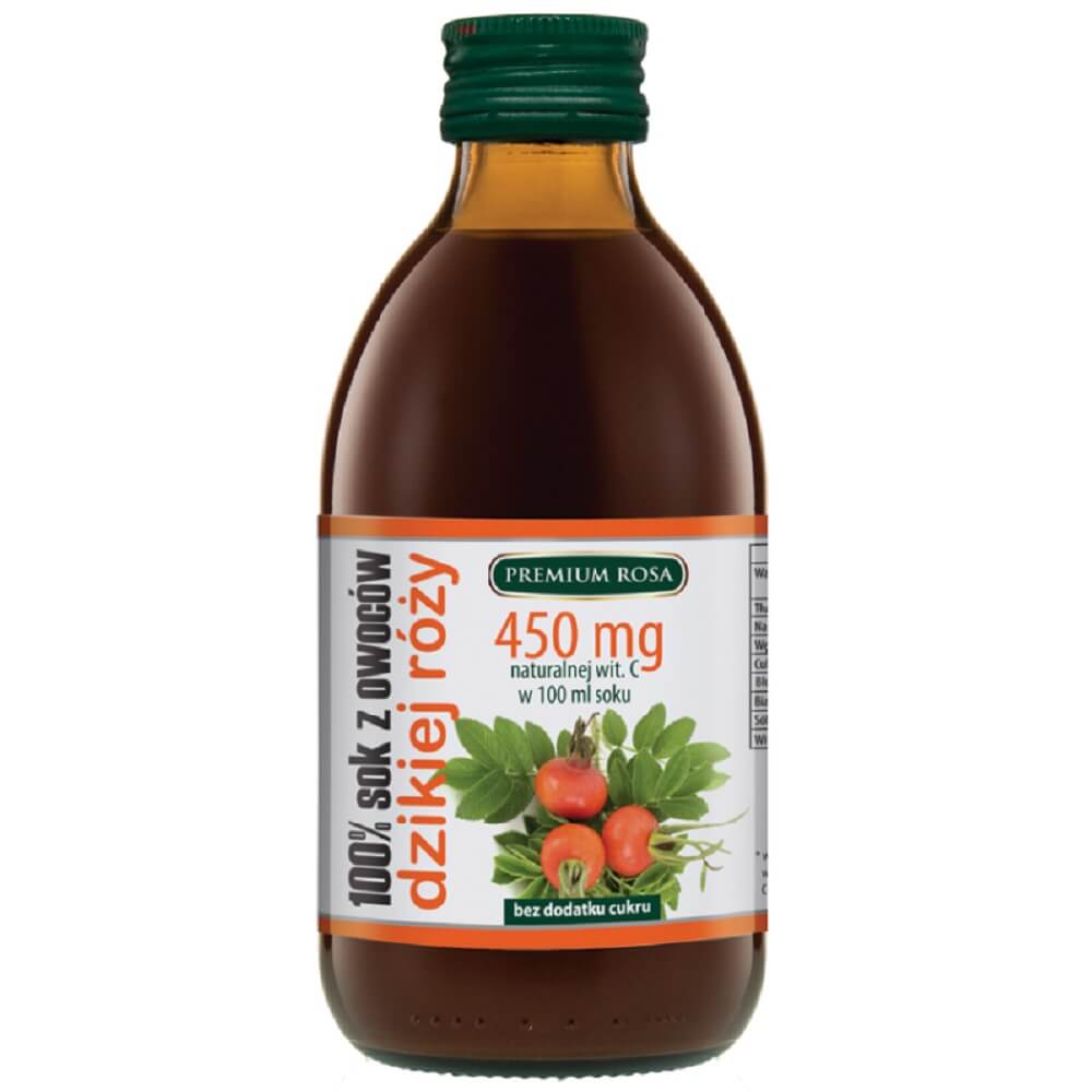 Jus d'églantier avec vitamine C 250 ml PREMIUM PINK