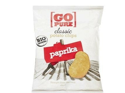 Gluten-free organic paprika chips 40 g GO PURE