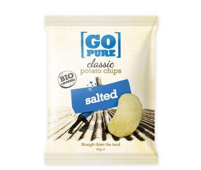Kerepek garam bebas gluten BIO 40 g GO PURE