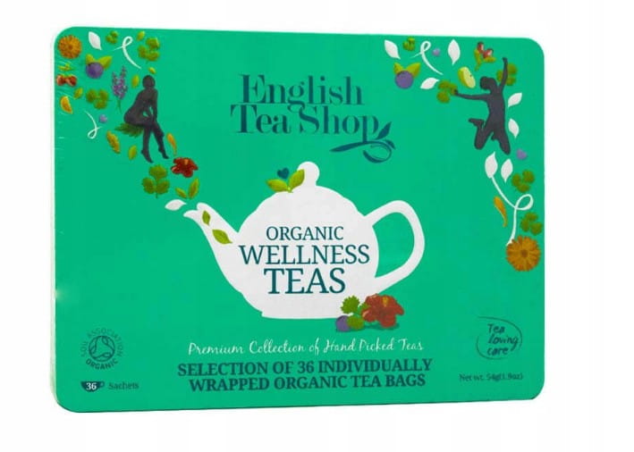 Wellness Tease Set v dekorativní zelené dóze BIO 54 g ENGLISH TEA SHOP