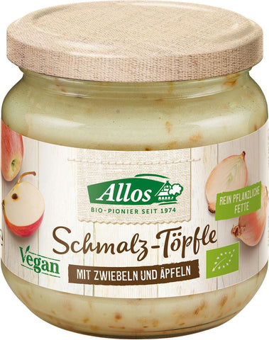 Veganes Schmalz mit Zwiebel und Apfel glutenfrei BIO 150 g - ALLOS