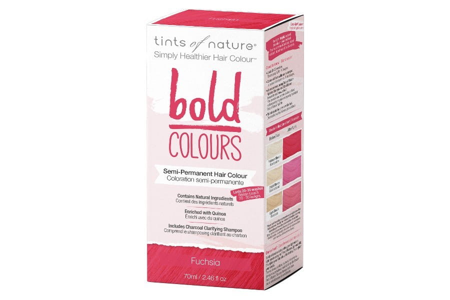 Semi-permanent hårfarve i kraftige farver - Fuchsia TINTS OF NATURE