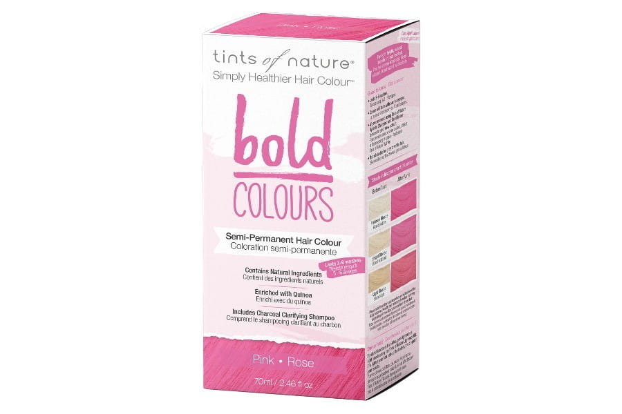 Semi-permanent hårfarve i kraftige farver – rosa TINTS OF NATURE