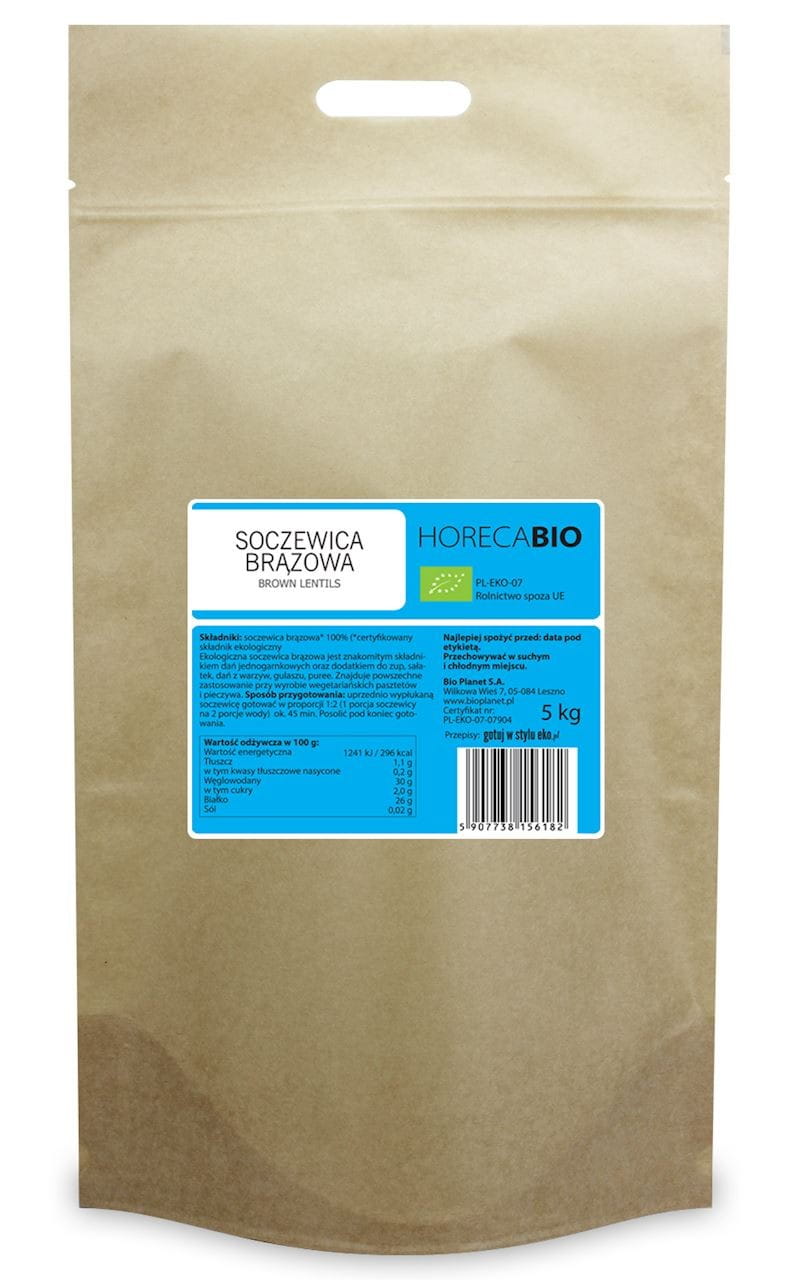 Linser bruna EKO 5 kg - HORECA