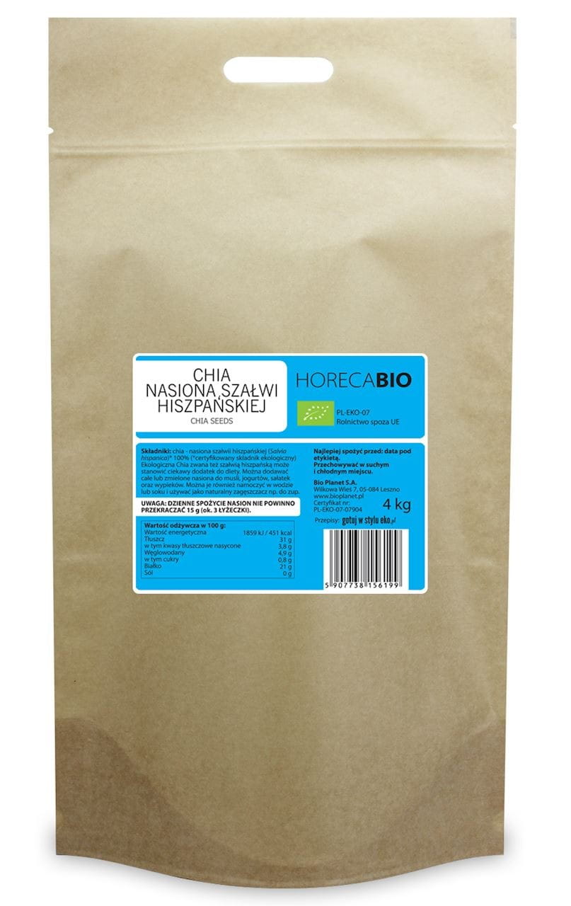 Chia - Spanish sage seeds ORGANIC 4 kg - HORECA