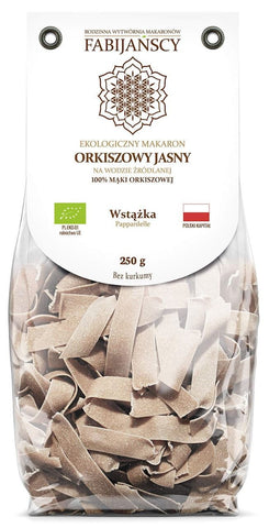 Nudeln (Dinkel) Band Pappardelle BIO 250 g - FABIJAŃSCY