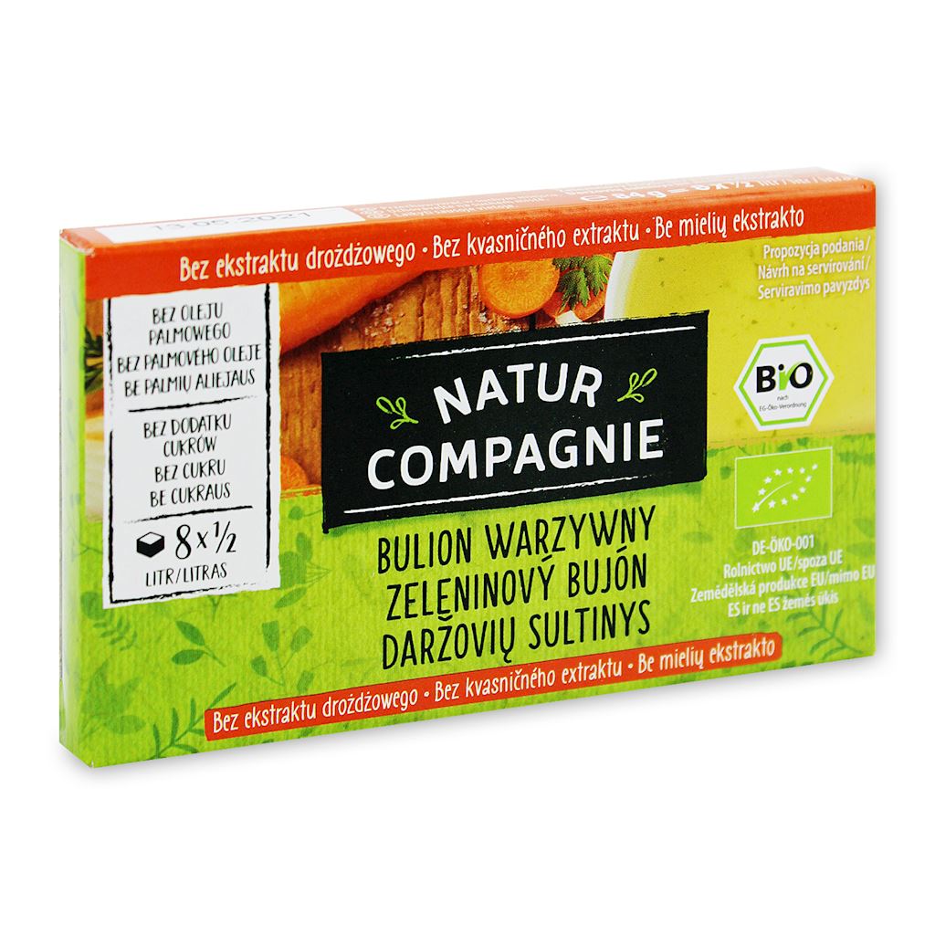 Broth - Vegetable cubes without yeast ORGANIC 84 g - NATUR COMPAGNIE